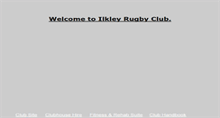 Desktop Screenshot of ilkleyrfc.co.uk